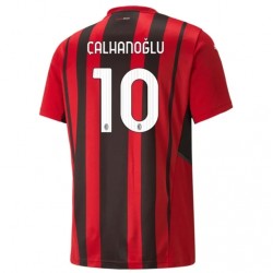 Camisola AC Milan Hakan Calhanoglu 10 Equipamento Primeiro 2021-2022 Manga Curta